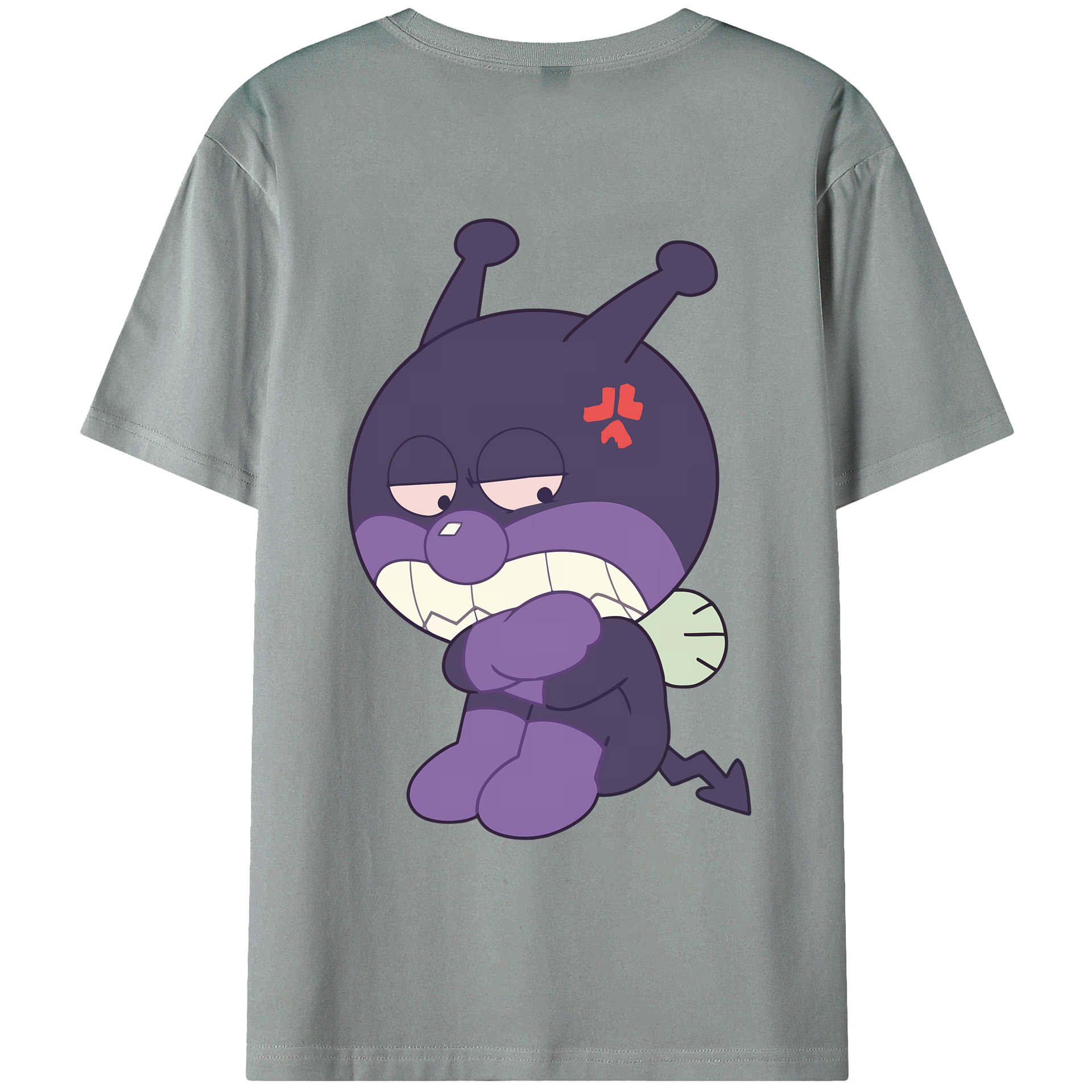 （画像用） アンパンマン Anpanman 綿100％ メンズ半袖Tシャツ（バックプリント） 通気性